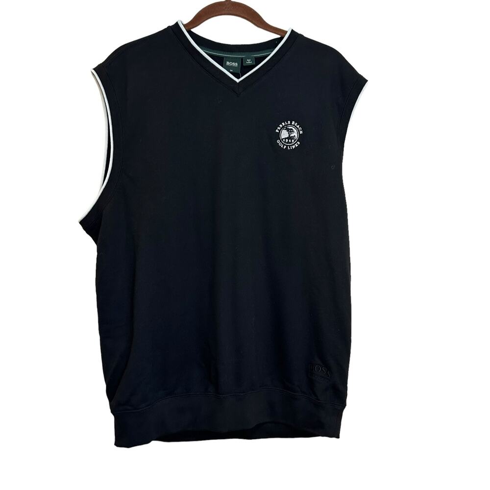Hugo Boss Pebble Beach Golf Black Vest Scratch 6/100 sz M NWT
